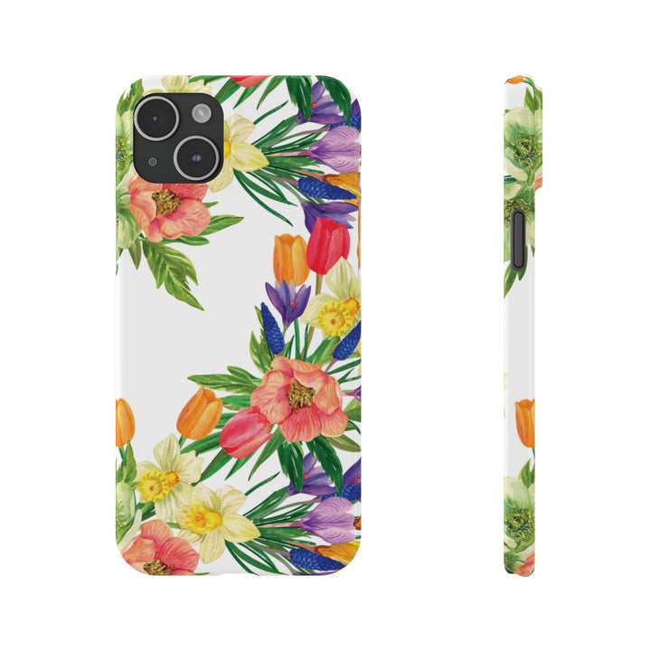Slim Spring Flowers Gift for Her Cute Phone Cases for Iphone 16 Pro Max | iPhone 15 Case | iPhone 15 Pro Max Case, Iphone 14, 13, 12, 11, 10, 8, 7 - Studio40ParkLane