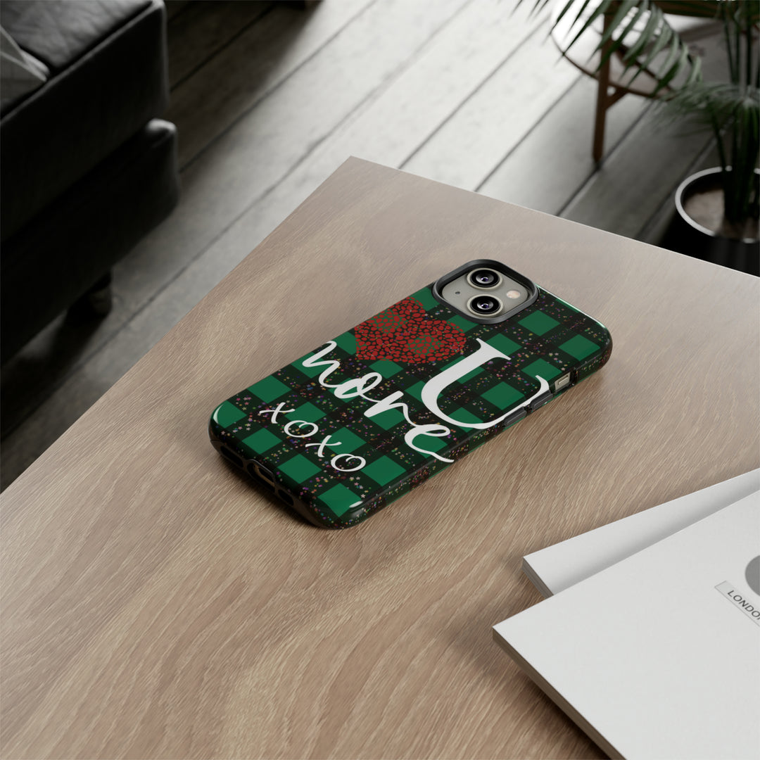 Cute IPhone Case | iPhone 15 Case | iPhone 15 Pro Max Case, Iphone 14 Case, Iphone 14 Pro Max Case IPhone Case for Art Lovers, Love You Green - Studio40ParkLane