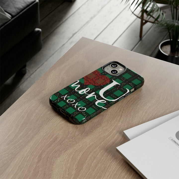 Cute IPhone Case | iPhone 15 Case | iPhone 15 Pro Max Case, Iphone 14 Case, Iphone 14 Pro Max Case IPhone Case for Art Lovers, Love You Green - Studio40ParkLane