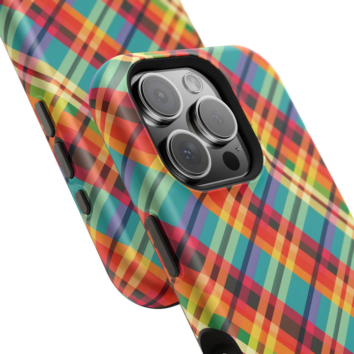 Checkered Plaid Magsafe Gift for Her Cute Phone Case for Iphone, | iPhone 16 | iPhone 15 Pro Max, Iphone 14 Pro Max, 13 12 11 10 9 8 7 - Studio40ParkLane