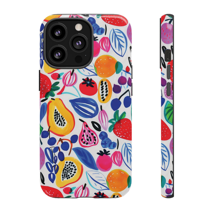 Premium Tough Summer Fruit Collage Gift for Her Cute Phone Cases for Samsung and Iphone, 16, 15, 14, S24, S23, S22, S21, S20, Plus, Ultra, Pro - Studio40ParkLane