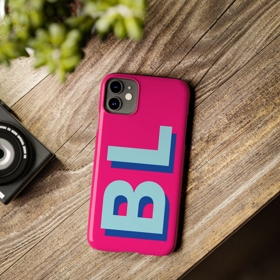 Slim Personalized Initial Custom Gift for Her Cute Phone Cases for Iphone 16 Pro Max | iPhone 15 Case | iPhone 15 Pro Max Case, Iphone 14, 13, 12, 11, 10, 8, 7 - Studio40ParkLane