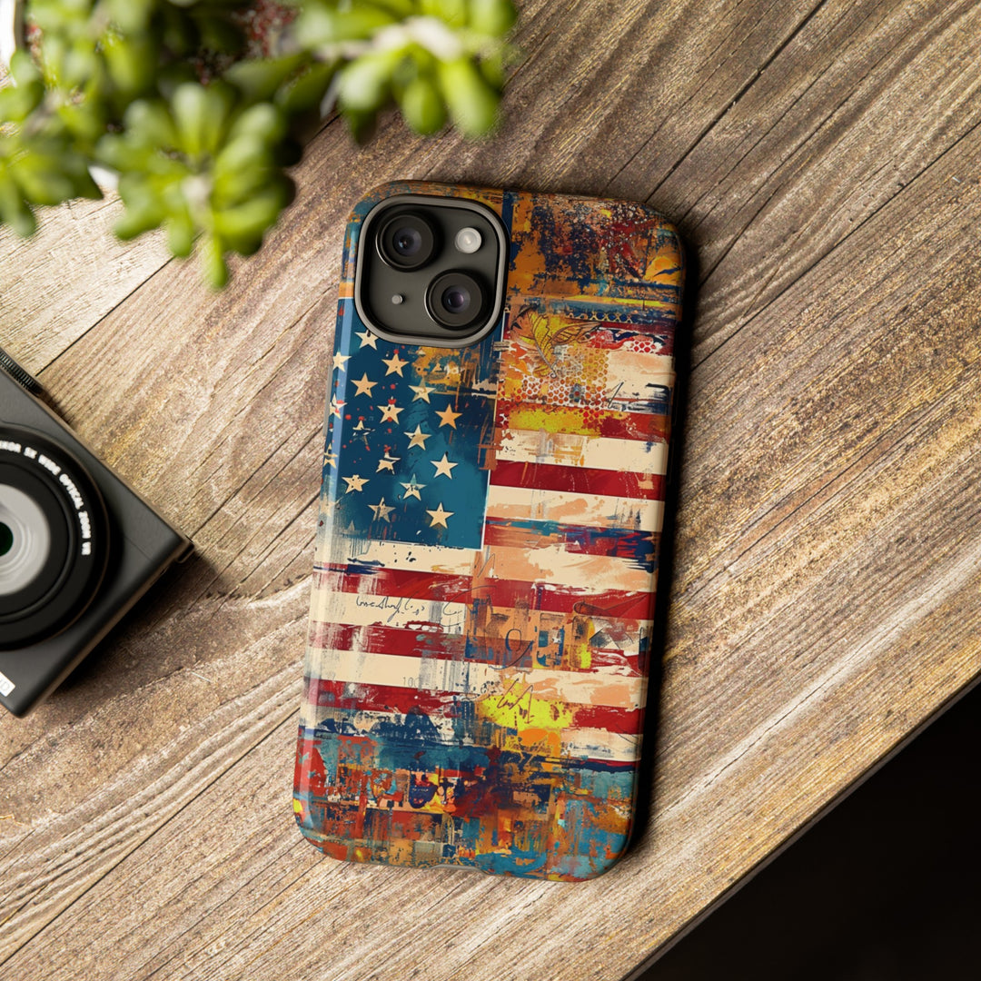 Impact Resistant, American Flag, Cute Phone Cases for Samsung S24, S23, S22, S21, IPhone 15 pro Iphone 14 pro Iphone 13 IPhone 12 Iphone 11 - Studio40ParkLane