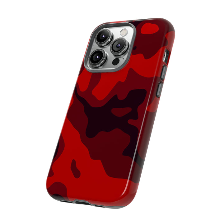 Cute IPhone Case | iPhone 15 Case | iPhone 15 Pro Max Case, Iphone 14 Case, Iphone 14 Pro Max Case IPhone Case for Art Lovers - Red Camo - Studio40ParkLane