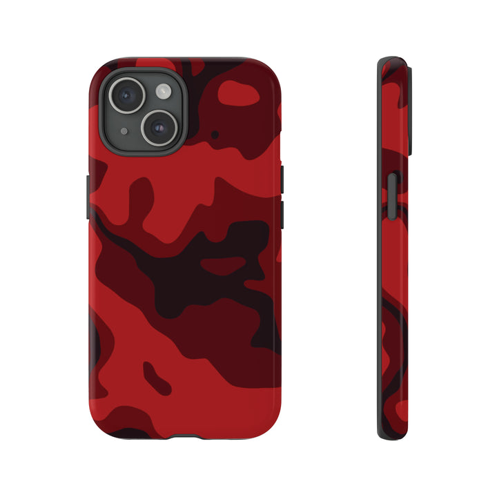 Cool Phone Case | Red Camouflage, For iPhone 15 Case | iPhone 15 Pro Case, Iphone 14 Case, Iphone 14 Pro Max Case, Protective Iphone Case - Studio40ParkLane