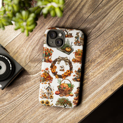 Impact Resistant, Fall Leaves Collage, Cute Phone Cases for Samsung S24, S23, S22, S21, IPhone 15 pro Iphone 14 pro Iphone 13 IPhone 12 Iphone 11