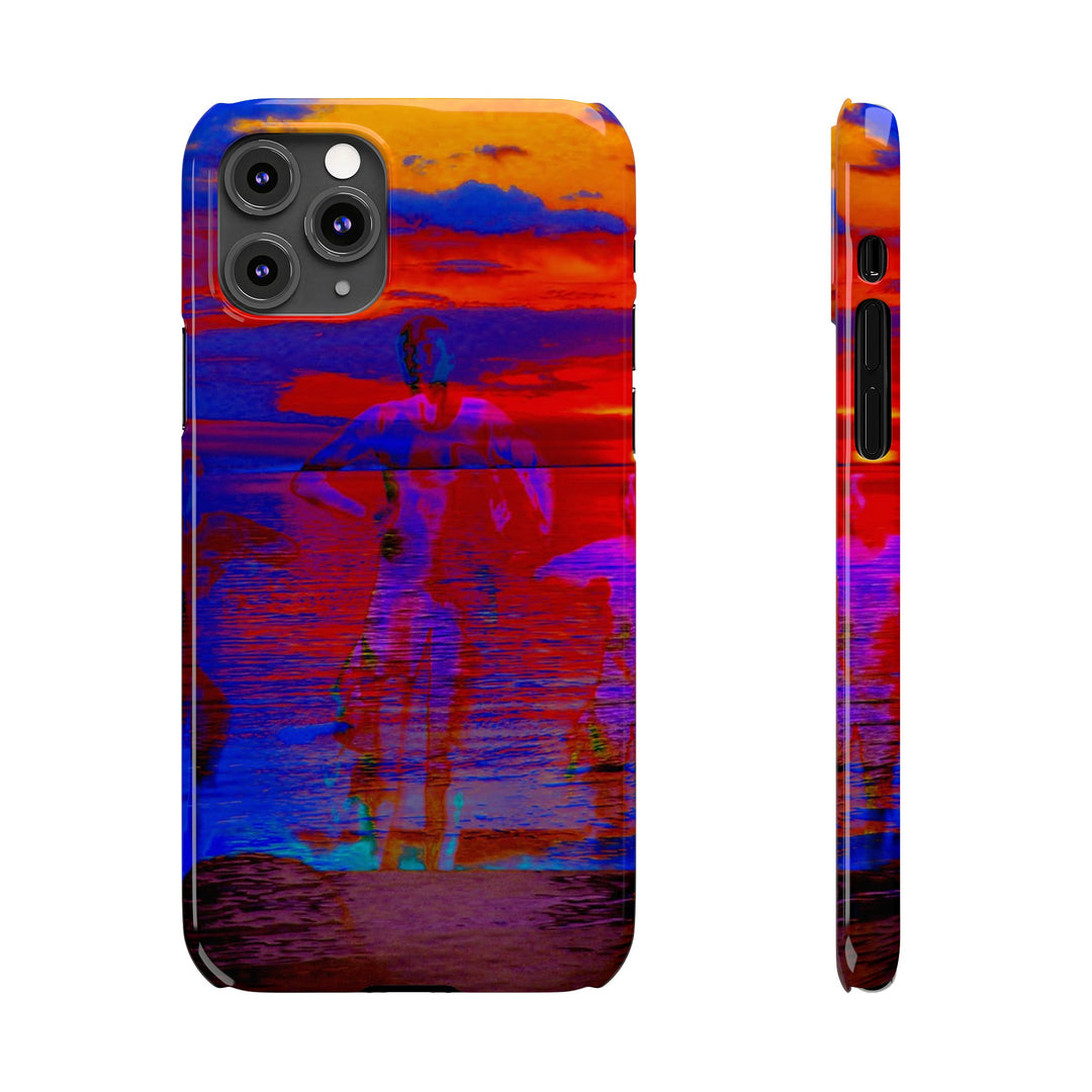 Slim Cute Phone Cases for Iphone | iPhone 15 Case | iPhone 15 Pro Max, Iphone 14 Case, Iphone 14 Pro Max, Iphone 13, Red Blue Sunset - Studio40ParkLane