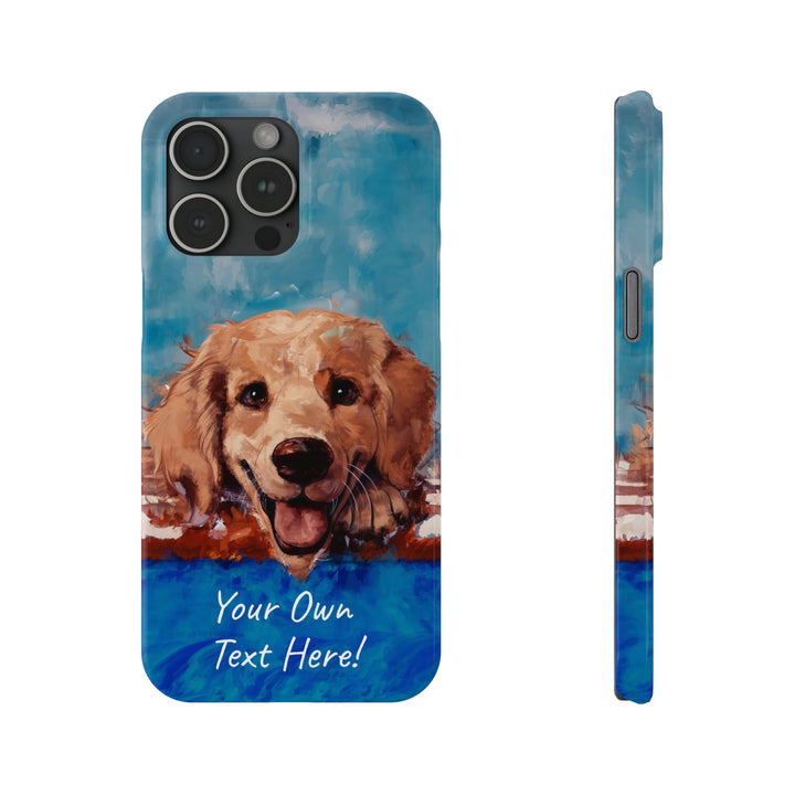 Slim Personalized Cute iPhone Cases - | iPhone 15 Case | iPhone 15 Pro Max Case, Iphone 14 Case, Iphone 14 Pro Max, Iphone 13, Golden Retriever Dog - Studio40ParkLane