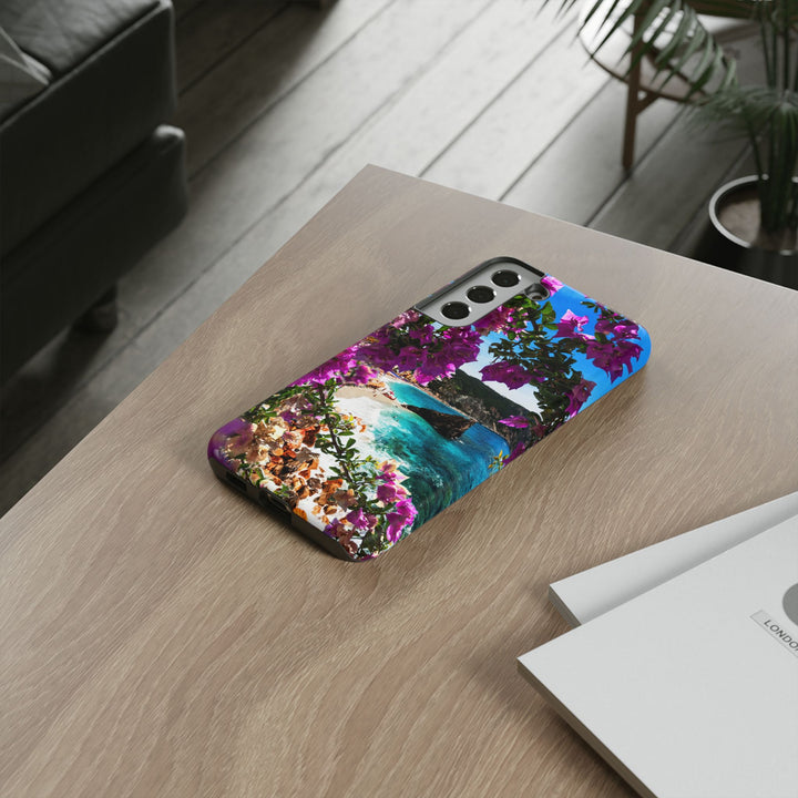 Impact Resistant, Bougainvillea Seaview, Cute Phone Cases for Samsung S24, S23, S22, S21, IPhone 15 pro Iphone 14 pro Iphone 13 IPhone 12 Iphone 11 - Studio40ParkLane