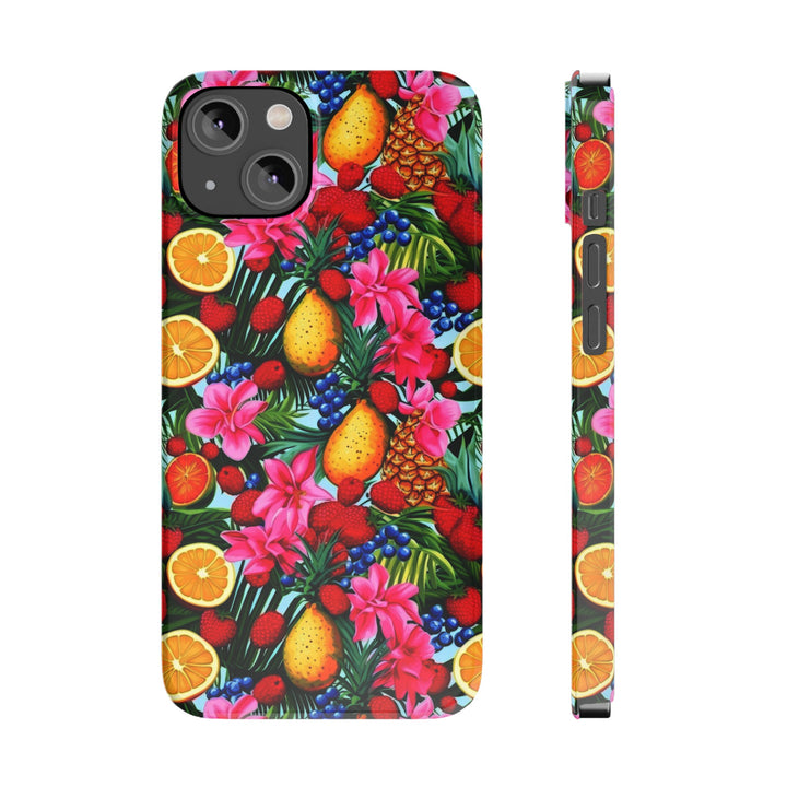 Slim Cute Phone Cases for Iphone - | iPhone 15 Case | iPhone 15 Pro Max Case, Iphone 14 Case, Iphone 14 Pro Max, Iphone 13, Summer Mixed Fruit - Studio40ParkLane
