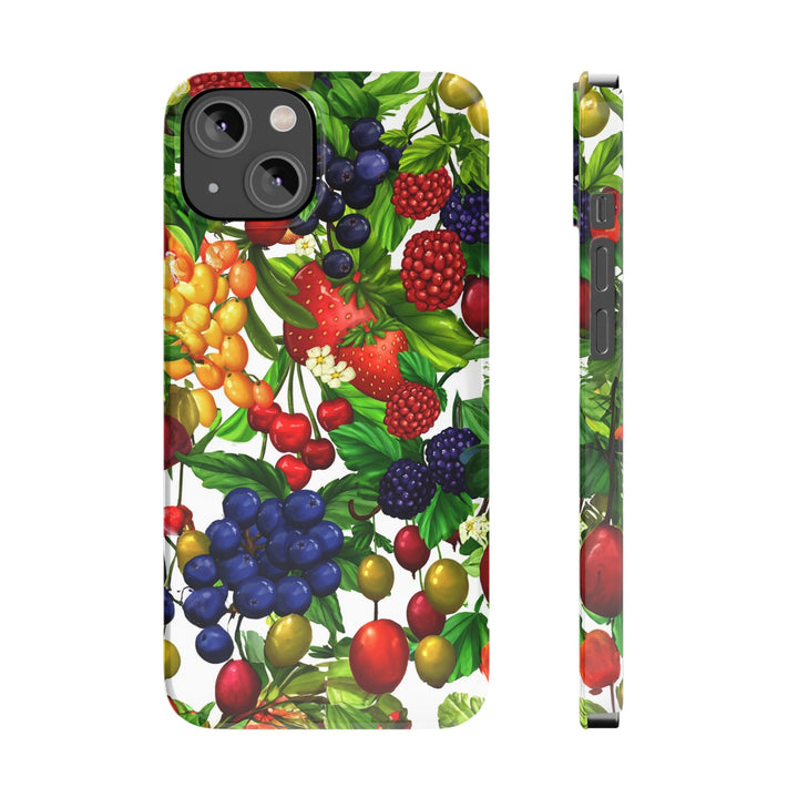Slim Cute Phone Cases for Iphone - | iPhone 15 Case | iPhone 15 Pro Max Case, Iphone 14 Case, Iphone 14 Pro Max, Iphone 13, Summer Mixed Fruit - Studio40ParkLane
