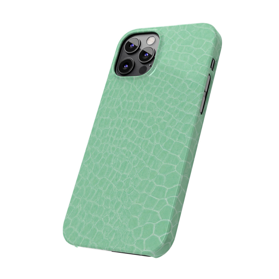 Slim Non Leather Mint Color Pattern Gift for Her Cute Phone Cases for Iphone 16 Pro Max | iPhone 15 Case | iPhone 15 Pro Max Case, Iphone 14, 13, 12, 11, 10, 8, 7 - Studio40ParkLane