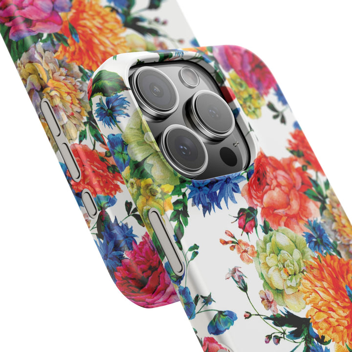 Sleek Snap Colorful Flowers Cute Phone Case for iPhone 16 15 14 13 12 11 X Xs Max Xr Pro Plus Samsung Galaxy S24 S23 S22 S21 S20 Note Ultra