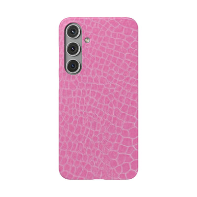 Snap Non Leather Pink Color Pattern Gift for Her Cute Phone Cases for Samsung Galaxy S24, S23, S22, S21, S20, Plus, Ultra, Iphone 16, 15, 14, Pro and Max - Studio40ParkLane