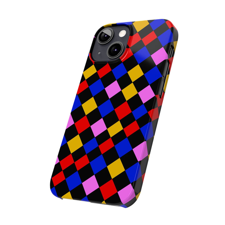Slim Abstract Colorful Checkerboard Cute Phone Case for Iphone 17 - | iPhone 16 Pro Max Case | iPhone 15 Case Iphone 14 13 12 11 Gift for Her - Studio40ParkLane