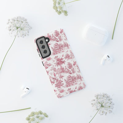Premium Tough French Toile Gift for Her Cute Phone Cases for Samsung S25, S24, S23, S22, S21 Iphone, 16, 15, 14, 13, 12 Plus Max Pro Ultra - Studio40ParkLane