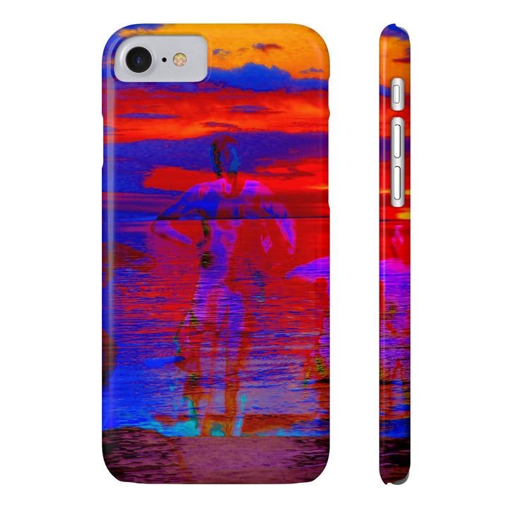 Slim Cute Phone Cases for Iphone | iPhone 15 Case | iPhone 15 Pro Max, Iphone 14 Case, Iphone 14 Pro Max, Iphone 13, Red Blue Sunset - Studio40ParkLane