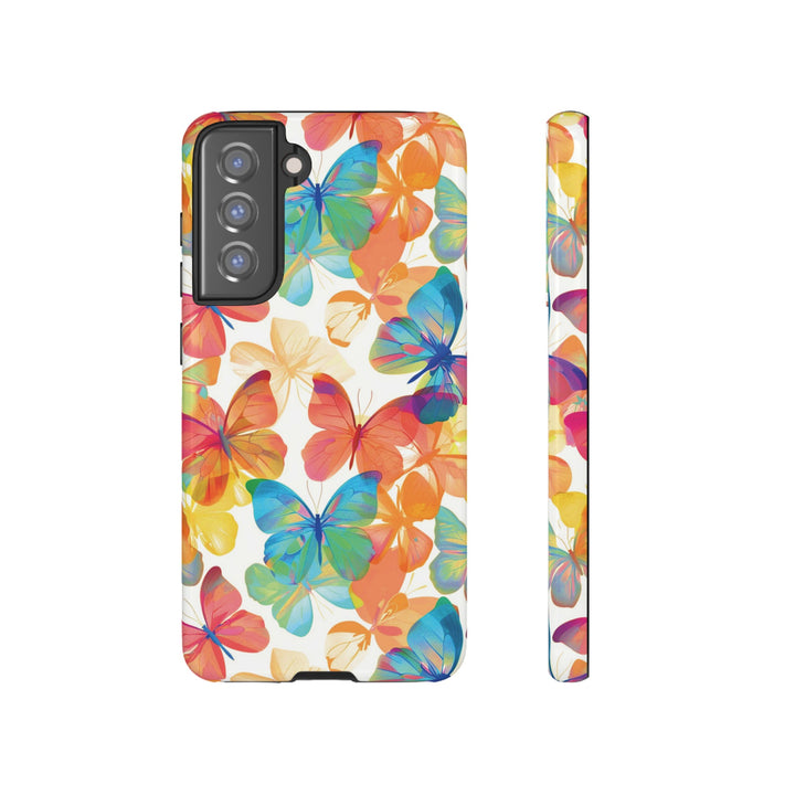 Cute Samsung Case | Cool Iphone Case | Summer Bright Butterflies, Samsung S24, S23, S22, S21, IPhone 15 Case | Iphone 14 Case, Iphone 13 Case - Studio40ParkLane