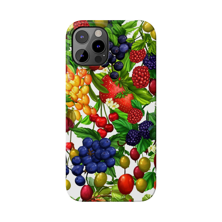 Slim Cute Phone Cases for Iphone - | iPhone 15 Case | iPhone 15 Pro Max Case, Iphone 14 Case, Iphone 14 Pro Max, Iphone 13, Summer Mixed Fruit - Studio40ParkLane
