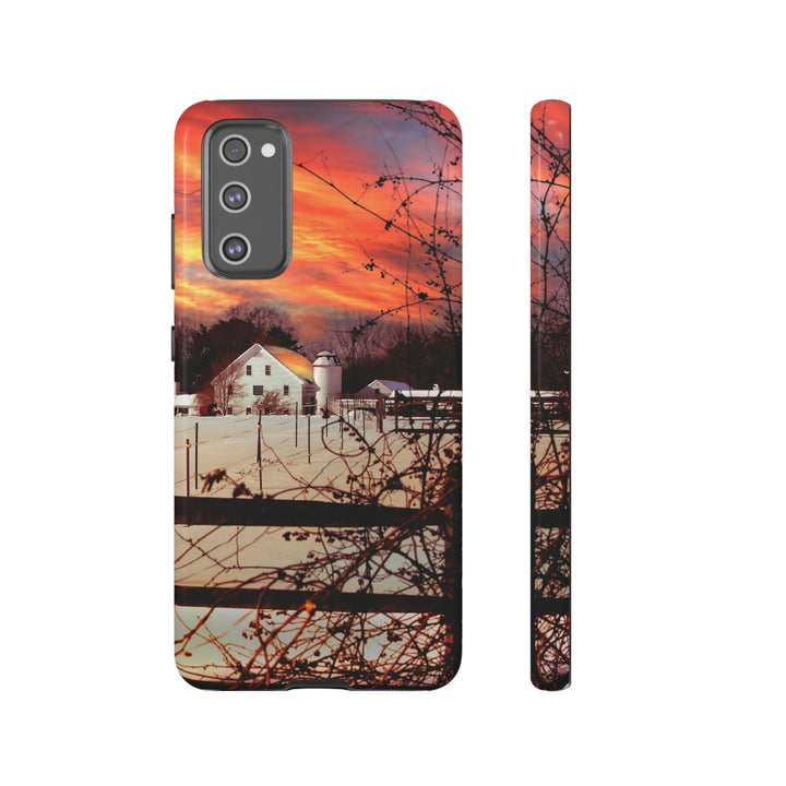 Cute Samsung Phone Case | Aesthetic Samsung Phone Case | Galaxy S23, S22, S21, S20 | Winter Sunset, Protective Phone Case - Studio40ParkLane