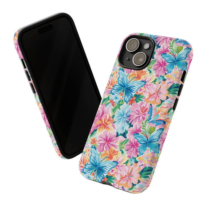 Premium Tough Butterflies Flowers Cute Phone Cases for Samsung S24, S23, S22, S21, S20, Plus and Ultra, Iphone 16 Pro Max,15, 14, 13, 12, 11, 10 - Studio40ParkLane