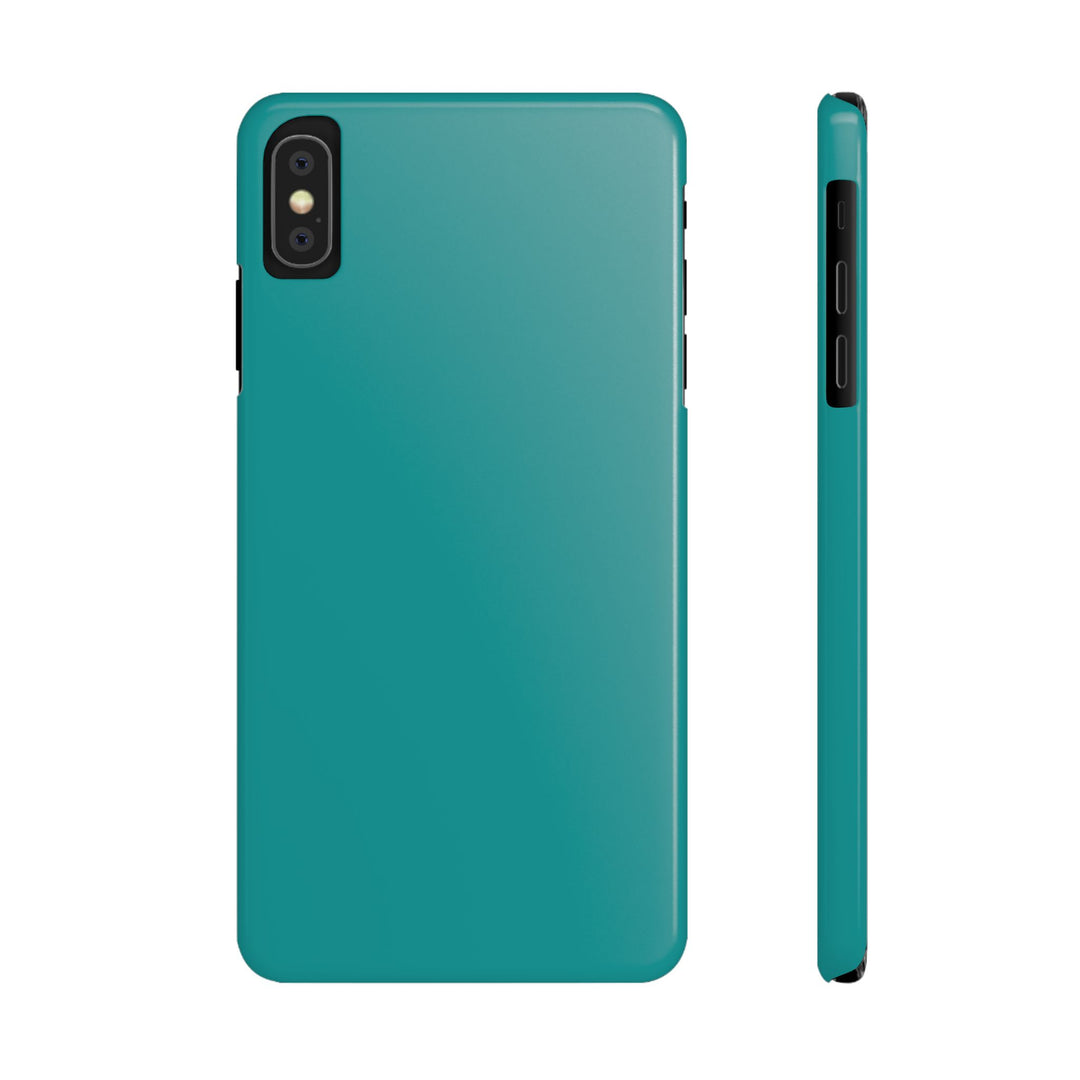 Slim Turquoise Blue Gift for Her Aesthetic Cute Phone Case for Iphone 16 - | iPhone 15 Pro Max Case | iPhone 14 Case 13 12 11 10 9 8 7 - Studio40ParkLane