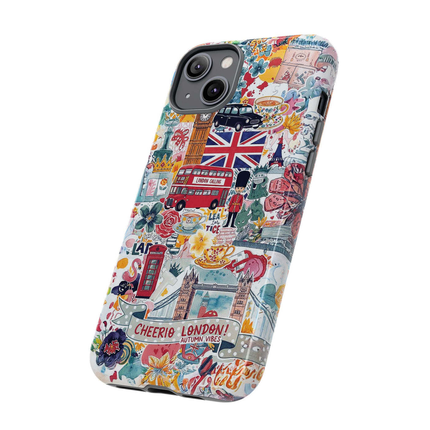 London England Coquette Collage Tough Premium Phone Case - For iPhone 17 Pro Max iPhone 16 Pro iPhone 15 Iphone 14 Plus 13 Pro 12 11 10 XR - Studio40ParkLane