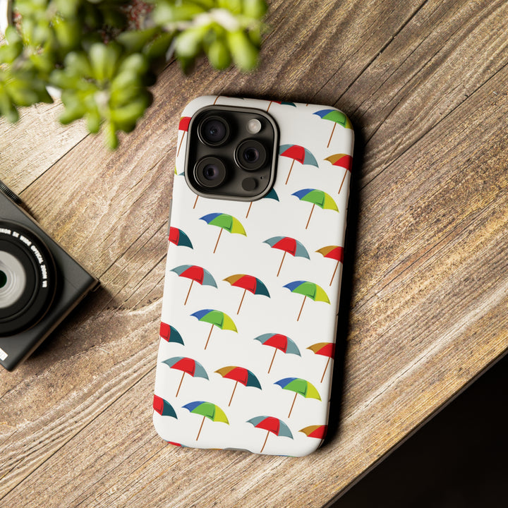 Cute IPhone Case | Colorful Beach Parasols, iPhone 15 Case | iPhone 15 Pro Case, Iphone 14 Case, Iphone 14 Pro Max Case, Protective Iphone Case - Studio40ParkLane