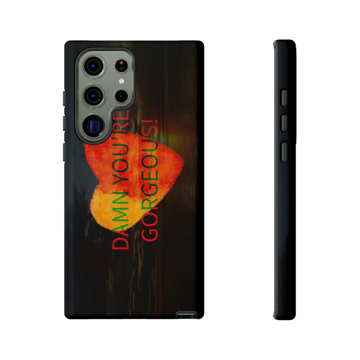 Cute Samsung Phone Case | Aesthetic Samsung Phone Case | Sunset Heart | Galaxy S23, S22, S21, S20 | Luxury Double Layer | Cool - Studio40ParkLane