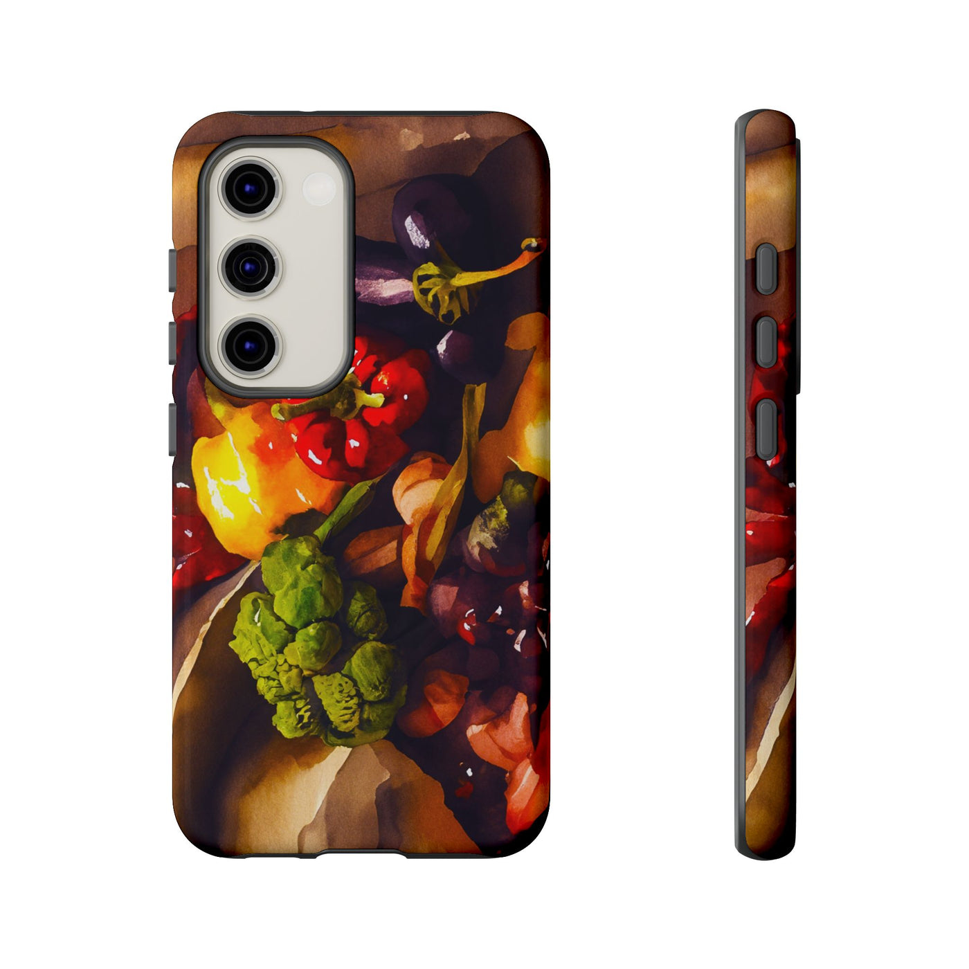 Impact Resistant, Fall Farm Vegetables, Cute Phone Cases for Samsung S24, S23, S22, S21, IPhone 15 pro Iphone 14 pro Iphone 13 IPhone 12 Iphone 11