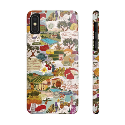 Slim Italy Tuscany Coquette Collage Cute Phone Case for Iphone 17 - | iPhone 16 Pro Max Case | iPhone 15 Case Iphone 14 13 12 11 10 9 8 7 - Studio40ParkLane