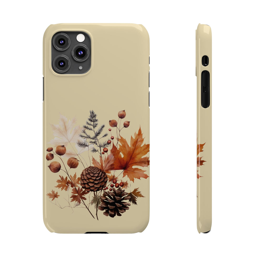Slim Fall Leaves Foliage Cute Phone Cases for Iphone 16 | iPhone 15 Case | iPhone 15 Pro Max Case, Iphone 14, Iphone 14 Pro Max, Iphone 13, Slim Mom Dad Gift - Studio40ParkLane