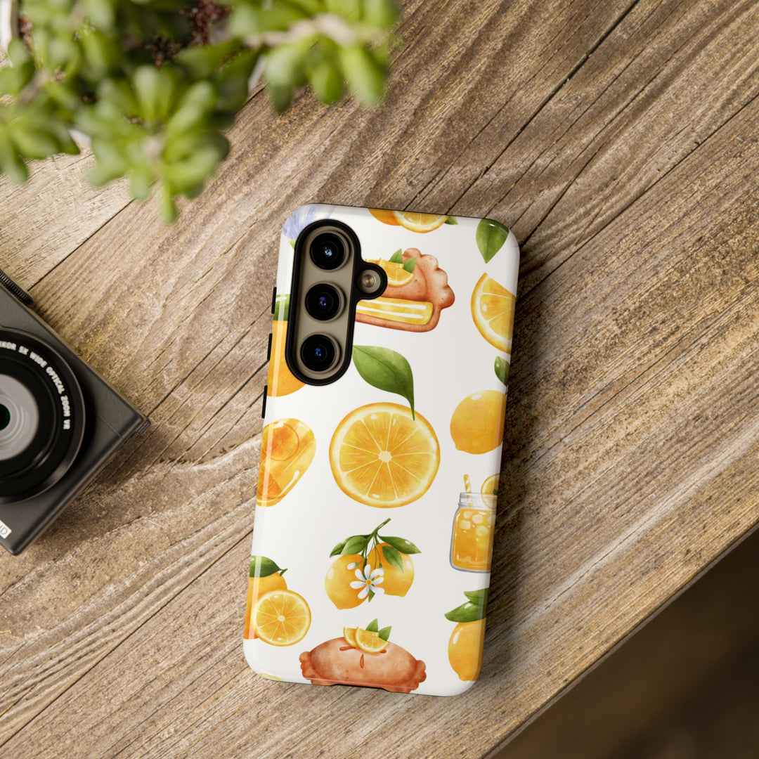 Cute Samsung Phone Case | Aesthetic Samsung Phone Case | Galaxy S23, S22, S21, S20 | Summer Fruit Lemons, Protective Phone Case - Studio40ParkLane