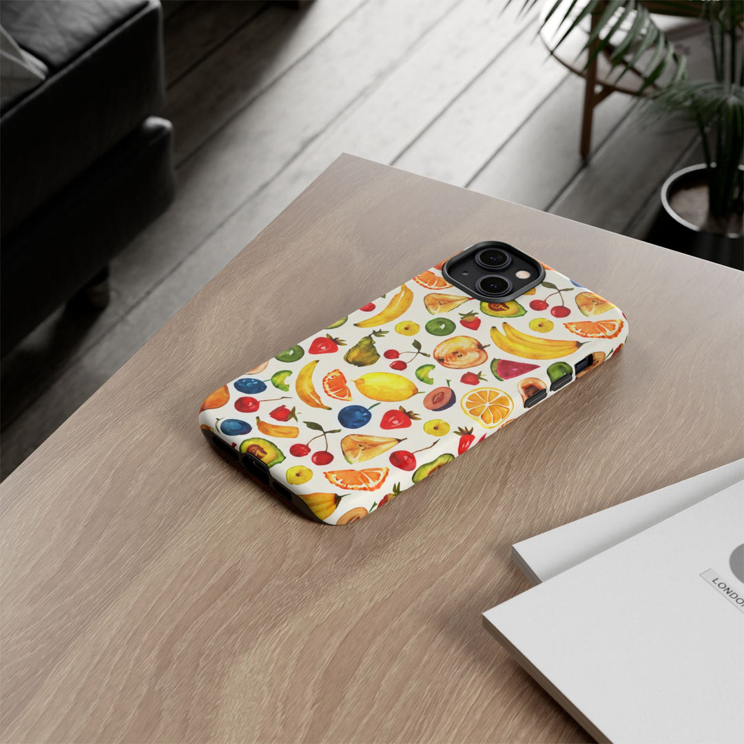 Impact Resistant, Mixed Fruits, Cute Phone Cases for Samsung S24, S23, S22, S21, IPhone 15 pro Iphone 14 pro Iphone 13 IPhone 12 Iphone 11 - Studio40ParkLane