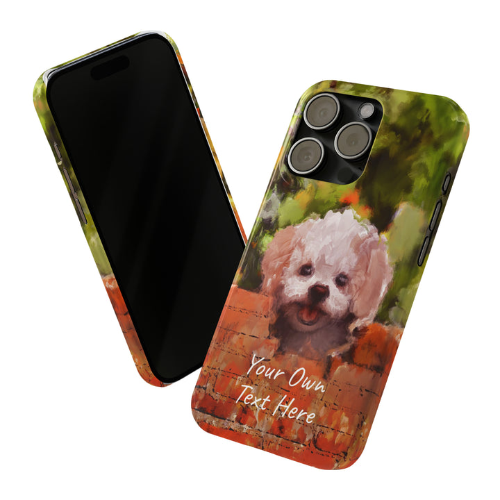 Slim Personalized Cute iPhone Cases - | iPhone 15 Case | iPhone 15 Pro Max Case, Iphone 14 Case, Iphone 14 Pro Max, Iphone 13, Bichon Frise Dog - Studio40ParkLane
