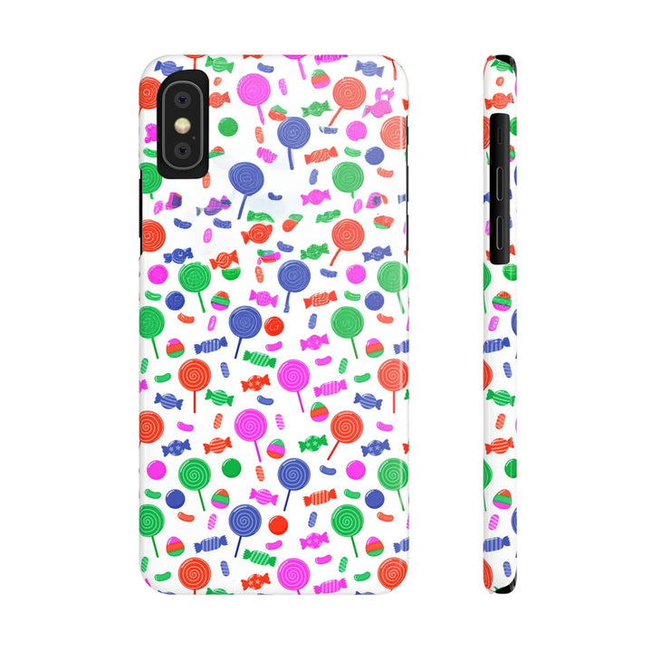 Slim Cute Phone Cases for Iphone - | iPhone 15 Case | iPhone 15 Pro Max Case, Iphone 14 Case, Iphone 14 Pro Max, Iphone 13, Summer Lollipops Red - Studio40ParkLane