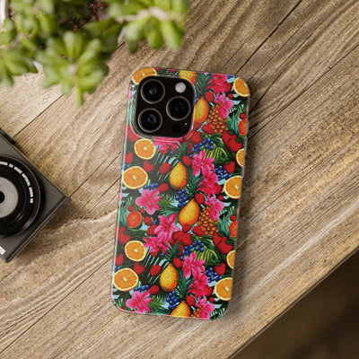 Cute Flexi Phone Cases, For Iphones and Samsung Galaxy Phones, Summer Mixed Fruit, Galaxy S23 Phone Case, Samsung S22 Case, Samsung S21, Iphone 15, Iphone 14, Iphone 13