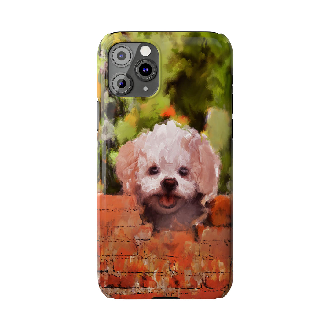 Slim Cute Phone Cases for Iphone - | iPhone 15 Case | iPhone 15 Pro Max Case, Iphone 14 Case, Iphone 14 Pro Max, Iphone 13, Bichon Frise Dog - Studio40ParkLane