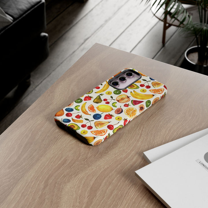 Impact Resistant, Mixed Fruits, Cute Phone Cases for Samsung S24, S23, S22, S21, IPhone 15 pro Iphone 14 pro Iphone 13 IPhone 12 Iphone 11 - Studio40ParkLane