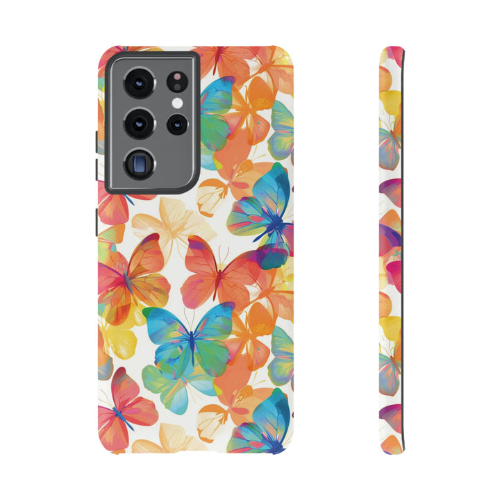 Cute Samsung Case | Cool Iphone Case | Summer Bright Butterflies, Samsung S24, S23, S22, S21, IPhone 15 Case | Iphone 14 Case, Iphone 13 Case - Studio40ParkLane