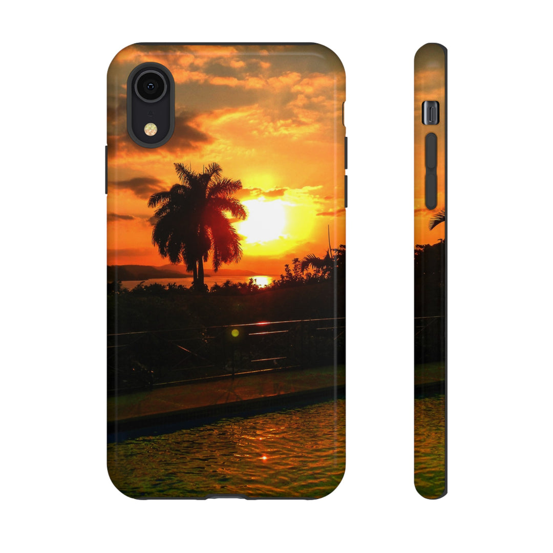 Cute Samsung Case | Cool Iphone Case | Summer Jamaica Pool Sunset, Samsung S24, S23, S22, S21, IPhone 15 Case | Iphone 14 Case, Iphone 13 Case - Studio40ParkLane