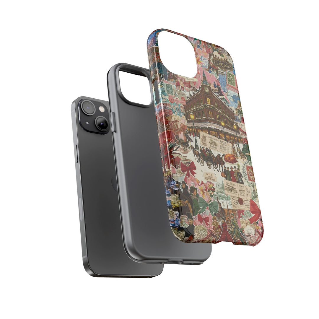 Aesthetic Tough London Coquette Collage Premium Phone Case - For iPhone 17 Pro Max iPhone 16 Pro iPhone 15 Iphone 14 Plus 13 Pro 12 11 10 XR - Studio40ParkLane