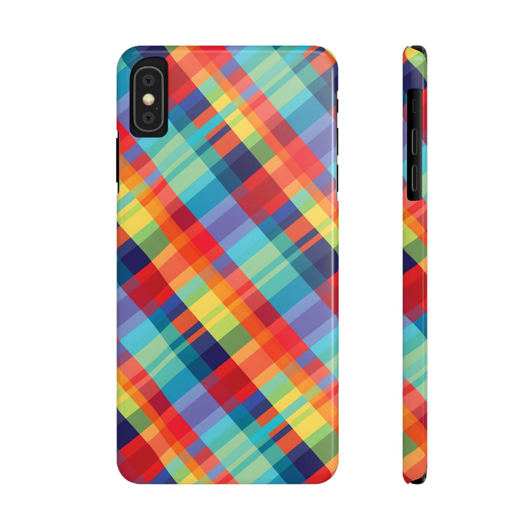 Slim Checkered Plaid Gift for Her Cute Phone Cases for Iphone 16 Pro Max | iPhone 15 Case | iPhone 15 Pro Max Case, Iphone 14, 13, 12, 11, 10, 8, 7 - Studio40ParkLane
