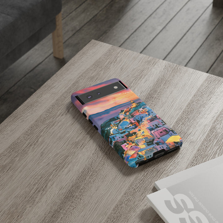 Impact Resistant, Greek Sunset, Cute Phone Cases for Samsung S24, S23, S22, S21, IPhone 15 pro Iphone 14 pro Iphone 13 IPhone 12 Iphone 11 - Studio40ParkLane