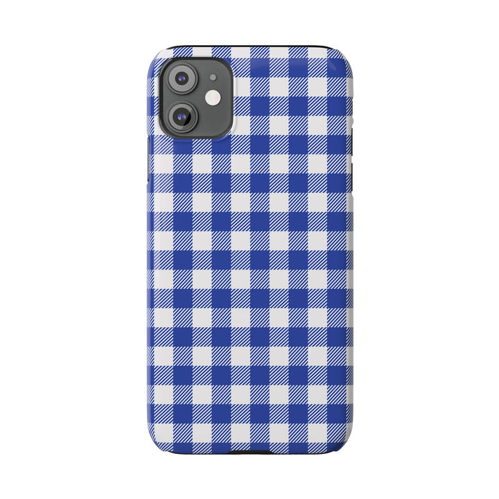 Slim Blue Gingham Gift for Her Cute Phone Cases for Iphone 16 Pro Max | iPhone 15 Case | iPhone 15 Pro Max Case, Iphone 14, 13, 12, 11, 10, 8, 7 - Studio40ParkLane