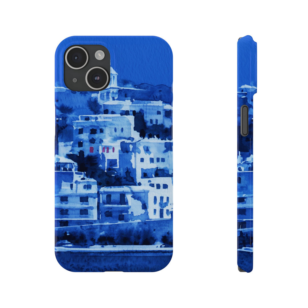 Slim Cute Phone Cases for Iphone | iPhone 15 Case | iPhone 15 Pro Max Case, Iphone 14, Iphone 14 Pro Max, Iphone 13, Greek Island Blue - Studio40ParkLane