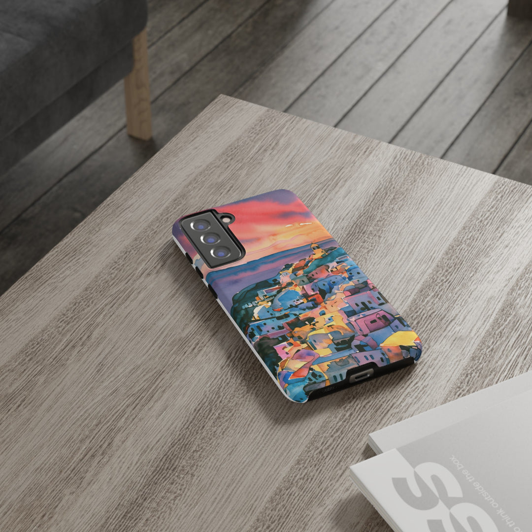 Impact Resistant, Greek Sunset, Cute Phone Cases for Samsung S24, S23, S22, S21, IPhone 15 pro Iphone 14 pro Iphone 13 IPhone 12 Iphone 11 - Studio40ParkLane