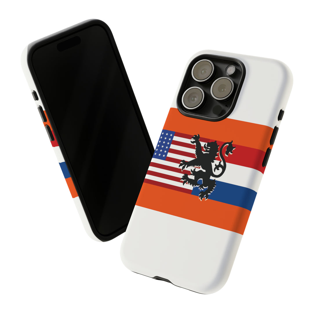 Cute IPhone Case | iPhone 15 Case | iPhone 15 Pro Max Case, Iphone 14 Case, Iphone 14 Pro Max Case IPhone Case for Art Lovers, Dutch US Flag - Studio40ParkLane