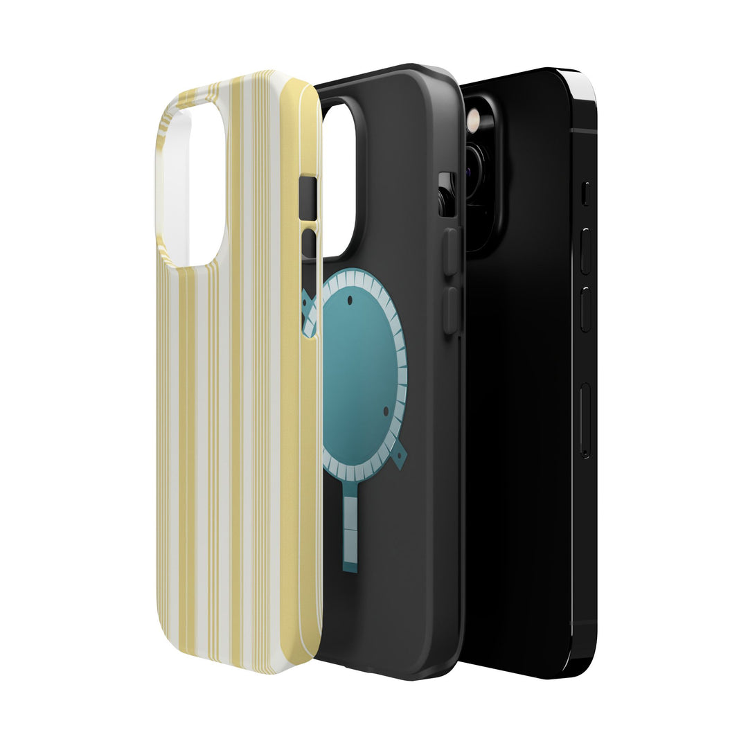 MagSafe Cute Phone Case, Coastal Striped Phone Case for iPhone 17 16 15 14 13 12 Pro Max, Samsung S25 S24 S23 Ultra case