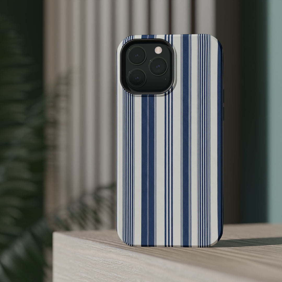MagSafe Cute Phone Case, Coastal Striped Phone Case for iPhone 17 16 15 14 13 12 Pro Max, Samsung S26 S25 S24 Ultra case - Studio40ParkLane